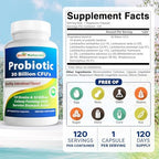 Best Naturals Probiotic 10 Strains & 30 Billion CFU Intestinal Flora, 120 Veggie Capsules - Shelf Stable probiotic (4146365)