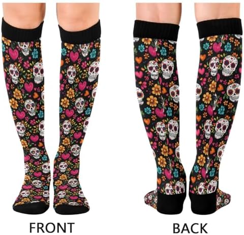 Wusikd Cats Compression Socks for Women and Men Circulation Cute Long Socks for Athletic Running 1