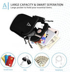 Sports Armband, Running Gym Universal Smartphone Arm Bag with Earphone Hole Multifunctional Pockets foriPhone 15, 14, 13, 12, 11 Pro Max, Xs, Xr, X, 8 Plus, SE, Galaxy S22 Ultra and More