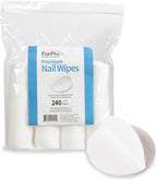 ForPro Professional Collection Premium Nail Wipes, Lint-Free Cotton Wipes for Removing Nail Polish, 1.75", 240-Count