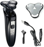 Electric Shavers for Men, LCD Display Waterproof Electric Shaver for Men Wet Dry Beard Electric Razor Facial Shaving Machine Rechargeable