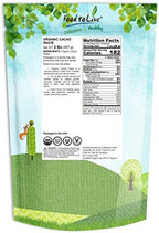 Food to Live Organic Cacao Paste Wafers, 2 Pounds - Non-GMO Cacao Liquor, Wafers and Bars, Pure, Unfiltered, Unrefined, Keto, Vegan, Bulk, Rich in Dietary Fiber, Copper, and Manganese, Sirtfood
