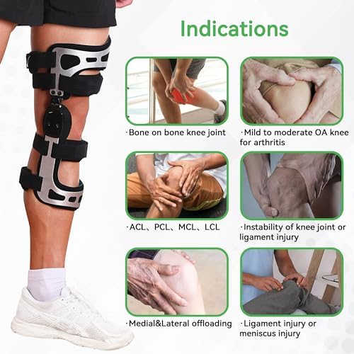 Orthomen OA Knee Brace, Knee Support Brace for Osteoarthritis, Unloading, Arthritis Pain and Knee Support Ideal for Men and Women (XL-Right)