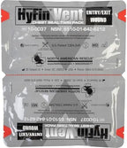 North American Rescue HyFin Vent Chest Seal (Twin Pack) NAR Vented Wound Chest Seals for Trauma, Wounds (10-0037)