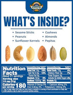 Southern Style Nuts Honey Roasted Hunter Bulk Trail Mix, 23 oz (Pack of 1), Honey Roasted Sesame Sticks & Peanuts, Sunflower Kernels, Almonds, Cashews & Pepitas, Mixed Nuts, Snacks for Adults & Kids