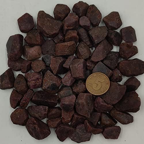100g Natural Red Corundum Ruby Rough Gemstone Specimen Mineral Crystal Home Decor Bulk