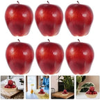 ABOOFAN 3pcs Artificial Red Delicious Fruit Model Realistic Faux Fruit Decoration for Home Decor Photography Props and Teaching Tools Lightweight Design