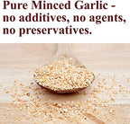 The Spice Way Minced Garlic - 8 oz - US Grown whole bulk dehydrated dried garlic flakes, more coarse than dry powder