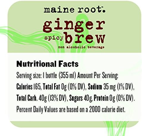 Maine Root Soda - Fair Trade Craft Soda in Glass Bottles (Ginger Beer 12 Pack)