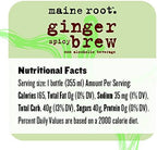Maine Root Soda - Fair Trade Craft Soda in Glass Bottles (Ginger Beer 12 Pack)
