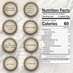 Ultra Thin Whole Grain Spelt Squares Salted - Fat Free, Non GMO - Low Calorie Snacks - All Natural - 3 Pk
