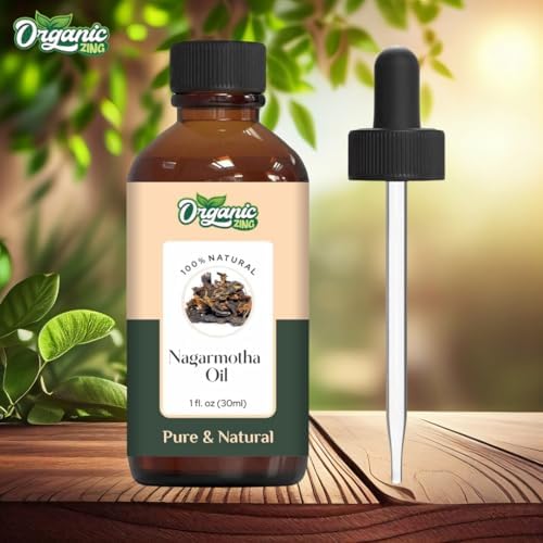 Organic Zing Nagarmotha (Cyperus Scariosus) Oil | Pure & Natural Essential Oil for Aroma, Diffuser, Skincare & Massage- 30ml/1.01fl oz