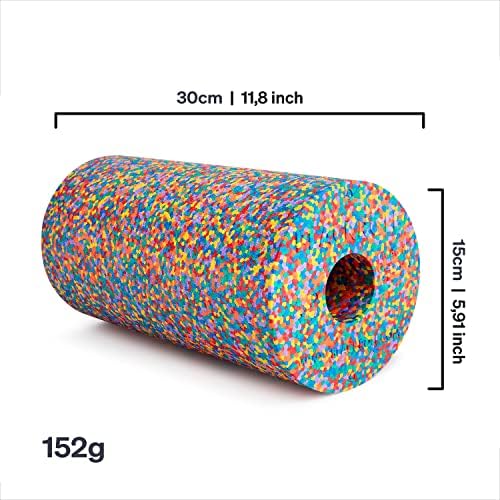 BLACKROLL - Standard Foam Roller, Ideal for Myofascial Trigger Point Release and Back Massage, for Yoga, Home Gym Workouts and Muscle Recovery, Versatile Foam Roller for Exercise, Rainbow