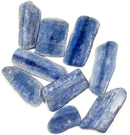 HQRP 1PC Blue Kyanite Blade Slice Natural Sparkling Roughly Gemstone Crystal Mineral Collectilble Rough Specimen Slab - Brazil