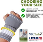 NeoTech Care Hand Palm Wrist Support (Gray, Size XL, 1 Unit)