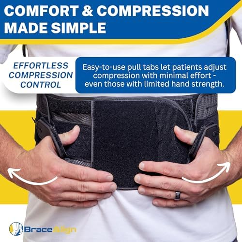 ComfortCore TLSO Back Brace - Thoracic Lumbar Spine Support for Kyphosis, Herniated Disc, Spinal Stenosis & Back Pain - Adjustable Posture Correction - L0456 L0457 (OSFM - UNIVERSAL)