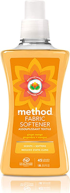Method Fabric Softener; Ginger Mango; 53.5 Ounces; 45 Loads; 1 pack; Packaging May Vary