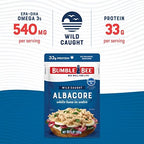 Bumble Bee Chunk White Albacore Tuna in Water, 5 oz Pouches (Pack of 12) - Ready to Eat Wild Caught Tuna Packet - 33g Protein per Pouch, High in Omega-3s - Non-GMO, Gluten Free, Kosher