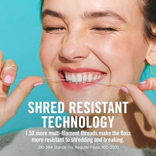Reach Unflavored Waxed Dental Floss for Oral Care & Removal of Plaque & Food from Teeth & Gum Line, Accepted by The American Dental Association (ADA), Unflavored, 55 yds (Pack of 6)