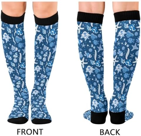 Compression Sock for Women Men Funny Support Knee High Socks Running,Nurses,Travel