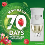 Air Wick Plug In Scented Oil Refill, Infused with Essential Oils, Plug In Air Fresheners for Home, Honeysuckle & Raspberry, 4 ct