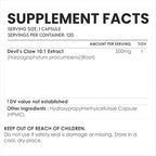 AMALTH Devils Claw Extract Capsules 500 mg | Harpagophytum Procumbens Root Extract Supplement | Plant Based Herbal Supplement | 120 Veg Capsules | Non-GMO, Gluten-Free