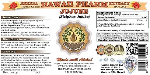 Jujube Liquid Extract, Jujube (Ziziphus Jujuba) Dried Fruit Powder Tincture Supplement 4 oz