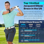 360° Coverage Upgraded Tennis Elbow Brace for Men Women, Adjustable Golfers Elbow Support Strap Band for Tendonitis Double Pressure,Golfers Elbow Brace for Tennis & Golfers Elbow,Tendon Pain Relief