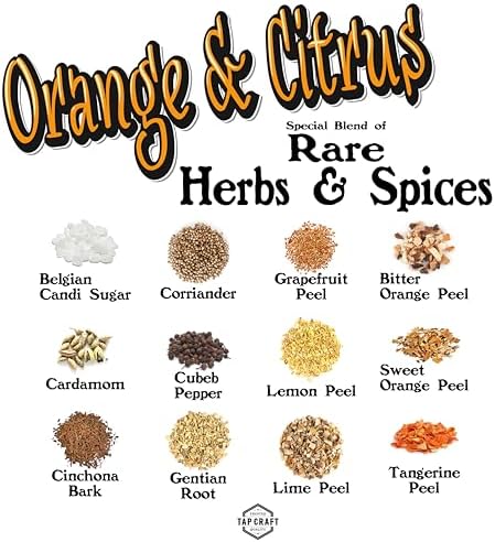TAPCRAFT Orange & Citrus Bitters Botanical Blend – DIY Citrus Bitters Making Kit for Home Mixology and Craft Cocktails