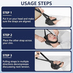 Adjustable Neck Stretcher & Portable Cervical Traction Device for Home，Relieve Neck Pain, Spinal Decompression and Posture Correction