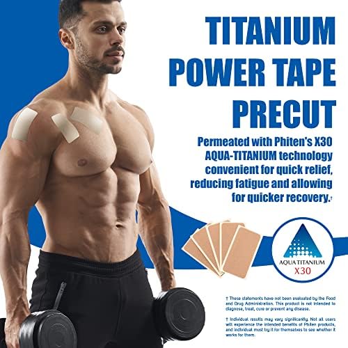Phiten Titanium Tape Precut, (15 Strips)