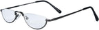 Agstum Half Moon Readers Spring Hinge Reading Glasses Single Vision (+1.50, Gunmetal)