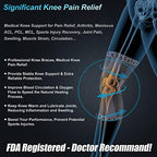 NEENCA Professional Knee Brace for Pain Relief, Medical Knee Support with Patella Pad & Side Stabilizers, Compression Knee Sleeve for Meniscus Tear, ACL, Joint Pain, Runner, Workout - FSA/HSA Eligible