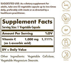Solgar Vitamin C 1000 mg, 250 Vegetable Capsules - Antioxidant & Immune Support - Overall Health - Healthy Skin & Joints - Bioflavonoids Supplement - Non GMO, Vegan, Gluten No, Kosher - 250 Servings