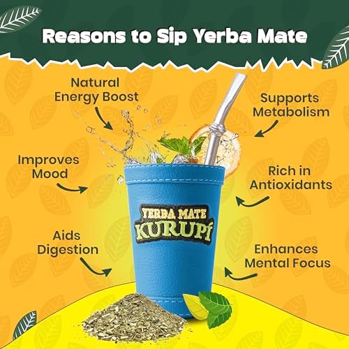 Kurupí Yerba Mate Tereré Mega Mint 500 g (1.1 lb) | Paraguayan Herbal Yerba Mate with Mint & Boldo | Loose Leaf Mate Tea for Cold Brew | Refreshing & Aromatic | Gluten Free