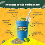 Kurupí Yerba Mate Tereré Mega Mint 500 g (1.1 lb) | Paraguayan Herbal Yerba Mate with Mint & Boldo | Loose Leaf Mate Tea for Cold Brew | Refreshing & Aromatic | Gluten Free