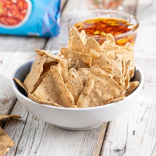 Tia Lupita Cactus Tortilla Chips Sea Salt (Pack of 3) - Vegan, Gluten-Free, Grain-Free, Dairy-Free, Non-GMO, High Fiber, Authentic Mexican Snack Food