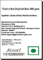 Jaiccha Ghasitaram Dryfruits Hamper-Fruit n Nut Dryfruit Box 400 gms |Gift for Diwali,Holi,Rakhi,Valentine,Christmas,Birthday,Anniversary,Her,Him|