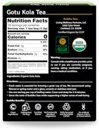 Buddha Teas Organic Gotu Kola Tea - OU Kosher, USDA Organic, CCOF, 18 Bleach-Free Tea Bags