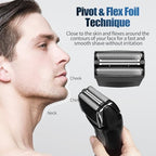Shaver Replacement Foil Compatible with Remington TITANIUM-X Flex & Pivot Foil and Cutter F5800 & F7800,Shaver heads Fit for Remington F4900,F5800,F7800 (2 Pack)