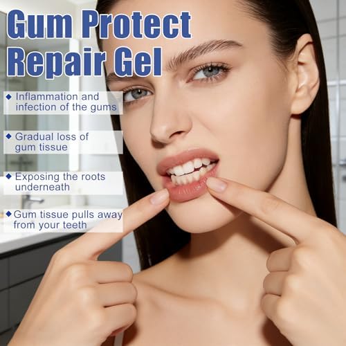 Gum Protect Dental Gel, Professional Gum Health Solution, Gums Repair Gel, Paste Form, Mint Flavor, Enhances Overall Gums Health(1ml x 3)