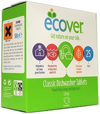 New , Ecover Dishwasher Tablets Environmentally-friendly Ref VEVDT [Pack 25]