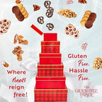 Gluten Free Palace Gift Basket Tower – Premium Festive Mother's Day Gift Tower – 6‑Tier Gourmet Dessert Gluten Free Cookie Tower for Mom – Gift Basket for Adults, Colleagues, Friends & Family