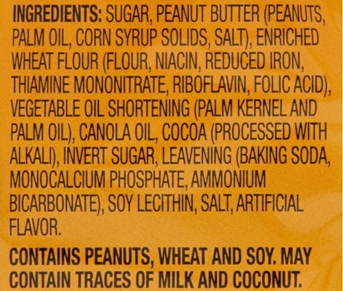 Fudge Covered Peanut Butter Filled Cookies, Real Cocoa & PB, Great Snack Snacking Kosher Food Dessert Treat, 9.5 oz Value Pack