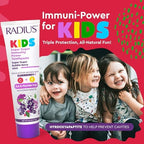 Radius Kids Super Duper Immunity Power Toothpaste 2.5 Oz - Super Duper Bubble Berry Mint - Pack of 1
