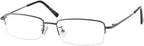Readers Half Rim Mens Womens Reading Glasses (+0.50 to +6.00 Strengths)