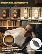 GODONLIF Candle Warmer Lamp with Timer Dimmable, Birthday Gifts for Women Mom, House Warming Gifts New Home Decor, Wax Melt Warmer for Jar Candles with 2 Bulbs