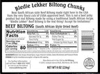 Bledie Lekker Biltong Chunks 8oz