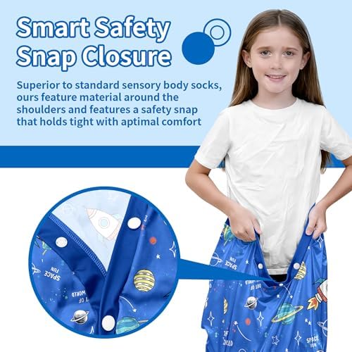 Sensory Sock Body Sock,X-Large, Stretchable Sensory Sack - Help Kids Relax and Focus - Stress Relief Anxiety Autism ADHD Tactile Items for Therapeutic Play