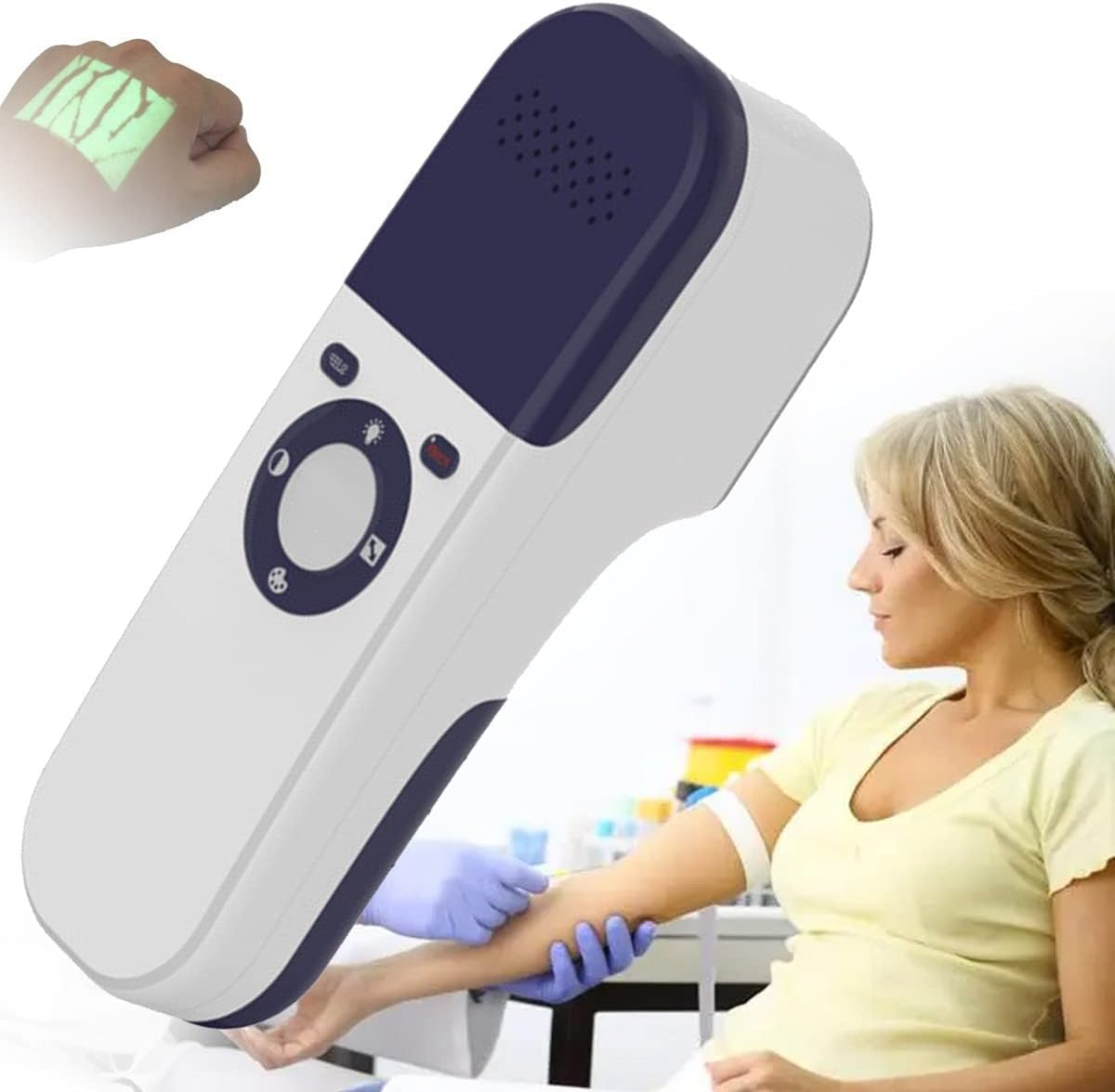 Infrared Vein Finder Viewer - Handheld Vein Locator, Vein Illumination Detector, Rechargeable Handheld Vein Locator Detector for Doctor Nurse, Elderly and Children